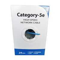 Cable de Red LAN UTP CAT5E CHANGBAO, 4PR 24AWG 300M, Cable de Comunicación para Internet, Cable de Red CAT5E UTP de 4 Pares 24AWG