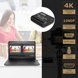 Tarjeta de Captura de Video de Aleación de Aluminio para HDTV, Salida en Bucle, Nintendo Switch, 1080p, 60fps, Salida de Audio, Streaming, Xbox, PS4, PS5, PC, <span class=keywords><strong>VLC</strong></span>, OBS - Product Image 5