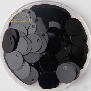 Heiße 6mm bis 30mm einfarbige, runde Pailletten mit seitlichem Loch, flach, für Kostüme, Kleider, Näharbeiten, Polsterung, Dekoration, lose PVC-Pailletten in großen Mengen - Product Image 2