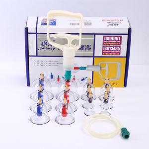 Conjunto de Ventosas Hijama por Atacado, Fabricação na China, Conjunto de Ventosas a Vácuo com 12 Copos - Product Image 2