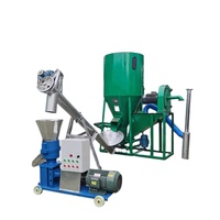 Unité de machine à granulés d'aliments pour animaux Fuxing, machine tout-en-un pour broyer et mélanger les aliments pour porcs, poulets, bovins, moutons