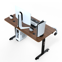 Bureau mental de taille personnalisée Table de commande électrique debout réglable en hauteur Pieds de table en acier de 2.7mm d'épaisseur