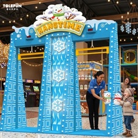 Tolefun CE Machine de jeu de compétition de tir à la cible en métal haut de gamme, thème neige, hiver, attrayante, pour 2 joueurs, divertissement familial