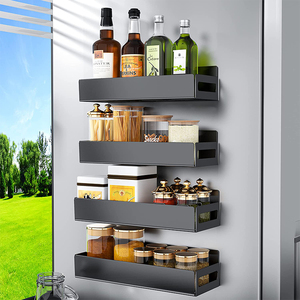 Chine fabricant accessoires de cuisine organisateur 4/6 Pack support de stockage d'épices en acier au carbone magnétique pour réfrigérateur - Product Image 6