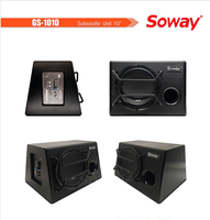 Soway OP-F PC-4 Audio De Voiture Chargé Boîtiers sous-marins avec boîte et amp voiture Subwoofer voiture audio active 10 subs basse Construire 16 ans