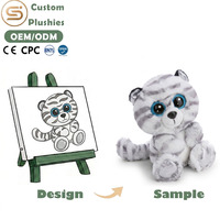 Jouets en peluche doux et lestés Kelian pour enfants, animaux décoratifs en vrac