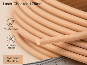 Filamento para Impresora 3D Yiqiu3D Mate PLA 1.75mm, Edición Juvenil, Tono Piel Suave al Tacto, Cerámico, para Bambu Lab - Product Image 2