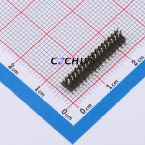 ZX-PZ1.27-2-17PWZ Pin Header SMD,P=1.27mm Connector ( Pin Structure: 2x17P )( Pitch: 1.27mm )( Row Spacing: 1.27mm ) - Product Image 1