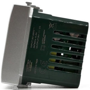 <b>Usb</b> <b>Socket</b> Gray 90-265V 50/60Hz 5V 2A Output Vimar Plana Compatible - Product Image 2