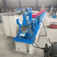 Machine de formage à rouleaux pour rails de guidage de lattes inférieures en acier galvanisé, machine de fabrication de portes de garage à enroulement de type S et C en zinc