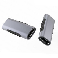 Adaptador de Extensión de Caja de Aluminio Estándar 31 con Conector USB Tipo-C Hembra a Hembra para Tarjetas SD, Compatible con CF/CF y Transmisión de Video