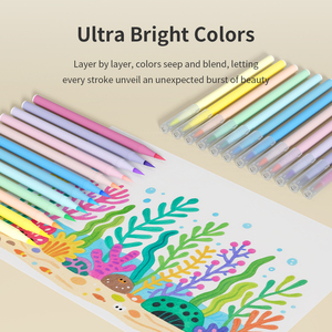 KHYプロフェッショナルプレミアムアクリルブラシマーカーペン 洗えるブレンドカラー ソフトチップブラシペン - Product Image 4