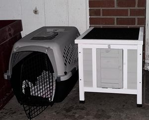 Maison pour chat d'extérieur, cage à lapin résistante aux intempéries, cachette, cage à lapin d'intérieur, abri en bois pour petits animaux - Product Image 5