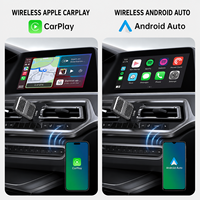 Adaptador Inalámbrico CarPlay Compacto OEM Marca MS-01, Adaptador 2 en 1 de Cableado a Inalámbrico, Dongle con 1 Año de Garantía - Plug and Play