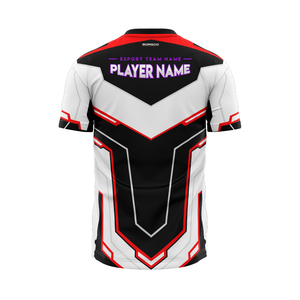 Maglia E-Sports Personalizzata con Design in Rilievo, <span class=keywords><strong>T</strong></span>-<span class=keywords><strong>Shirt</strong></span> Slim Personalizzata ad Asciugatura Rapida, Traspirante, Unisex, 100% Poliestere, Magliette da <span class=keywords><strong>Gaming</strong></span> - Product Image 4