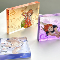 Carte en acrylique transparente personnalisée de haute qualité avec impression UV haute définition sur le thème de l'anime