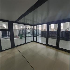Prefabricated Luxury Flat Roof Expandable Container Shed Mobile Shop Container Cafe Outdoor Garden Sheds Glass House Home - Product Image 6