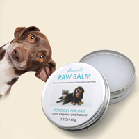 Crema para Patas de Mascotas, 2 Fl Oz 60g, Doble Envase, 100% Orgánica y Natural, Protege, Cura y Repara, Bálsamo para Patas de Perros y Gatos