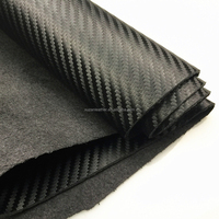 Hochwertiges 1,2 mm Umweltfreundliches Carbonfaser-Mikrofaser-Wildleder für Lenkradbezüge und Stühle – Strapazierfähiges PU-Lederpolster