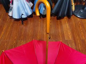 Ô Dính Ô Đi Mưa Màu Đen Tay Cầm Móc Gỗ Cong Mở Tự Động Có Tay Cầm J Cổ Điển Chống Gió Cho Nam Và Nữ - Product Image 5