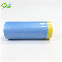 Film de masquage en plastique pré-adhésif pour automobile, largeur 55 cm, pour peinture automobile, film bleu HDPE pour peintres