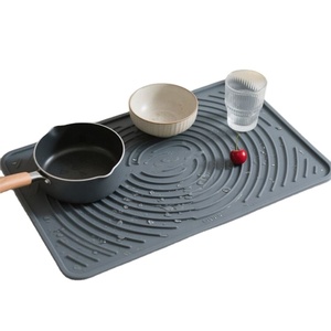 LA Custom Large Size <b>Silicone</b> Kitchen Drain <b>Mat</b> Dish Pan <b>Draining</b> Placemat Kitchen Tableware Drying Pad Table <b>Mat</b> - Product Image 1