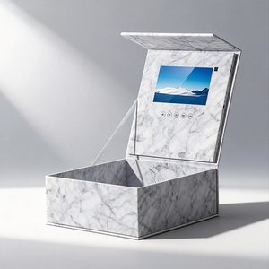 Caja <span class=keywords><strong>de</strong></span> Regalo <span class=keywords><strong>de</strong></span> Cartón con Pantalla LCD para <span class=keywords><strong>Libro</strong></span> <span class=keywords><strong>de</strong></span> Video <span class=keywords><strong>de</strong></span> Boda, Folleto <span class=keywords><strong>de</strong></span> Video Digital con Logotipo Impreso Personalizado - Product Image 1