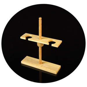 Support en bois pour entonnoirs Hirozumi, hauteur réglable, multi-trous, équipement de laboratoire - Product Image 4