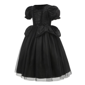 Disfraz de <span class=keywords><strong>Mal</strong></span>éfica para Niñas, Vestido de Manga Larga con Encaje Negro, Disfraz de Halloween, Disfraz de Carnaval - Product Image 3