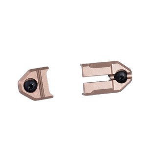 M-Lok métal rat queue interrupteur fente lampe de poche tactique câble gestion canal détachable noir sable couleur Rectangle boulon - Product Image 5