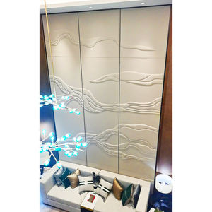 Moderne Reliëf Lederen Achtergrond Muur Decor Klassiek Geborduurd Ontwerp Waterdichte Brandwerende Vochtbestendige Functie - Product Image 4