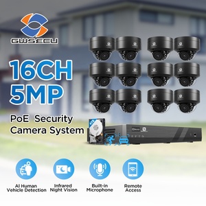 Gwsecu 16 kênh an ninh máy ảnh ngoài trời <span class=keywords><strong>ip</strong></span> <span class=keywords><strong>Camera</strong></span> Home Business Hệ thống an ninh 5MP Vandalproof Dome <span class=keywords><strong>Camera</strong></span> với HDD và cáp - Product Image 2