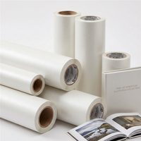 Film BOPP semi-brillant pour lamination thermique, finition satinée, toucher doux, brillant mat pour emballage de boîtes, emballage de boîtes à gâteaux, impression