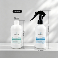 Flacon pulvérisateur à gâchette en plastique blanc HDPE 250ml 500ml pour gel capillaire, marque privée, soins capillaires personnalisés