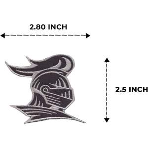 Patch brodé DigitEMB pour casque de chevalier, thermocollant ou à coudre, applique de guerrier médiéval, lot de 11 pièces, 2,8 x 2,5 pouces, en feutre - Product Image 2