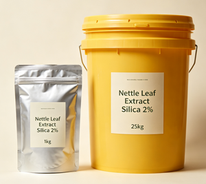 Extrait naturel de feuille d'<span class=keywords><strong>ortie</strong></span>, <span class=keywords><strong>silice</strong></span> 2%, poudre fine brun-jaune clair, qualité alimentaire, extrait végétal - Product Image 3