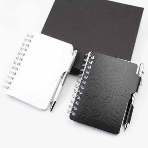 Wholesale Creative A7 <strong>Mini</strong> Paper Products Aluminum Shell Notebooks Pens <strong>Metal</strong> Shell <strong>Notepads</strong> Creative Aluminum Alloy Coil - Product Image 2