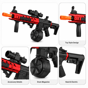 Pistolet à gel électrique d'intérieur M4 Hydro Gel Gun, grande capacité, avec lumière LED, camouflage, en plastique, pour jardin - Product Image 2
