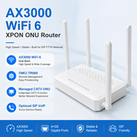 Routeur AX3000 WiFi 6 XPON ONU pour ISP FTTH |   OMCI/TR069 Gestion à distance |   CATV et SIP VoIP en option