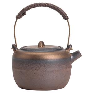 MSH, tetera de cerámica china con haz de manzana, tetera de gres Retro de cocción antigua - Product Image 4
