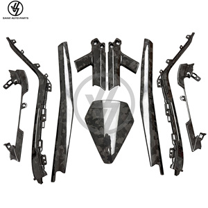 Kits Interiores de Fibra de Carbono Forjada con Acabado Brillante en Sarga, Complementos para Lamborghini Huracán LP580 LP610 2014-2018, Ajuste Preciso 1:1 - Product Image 1