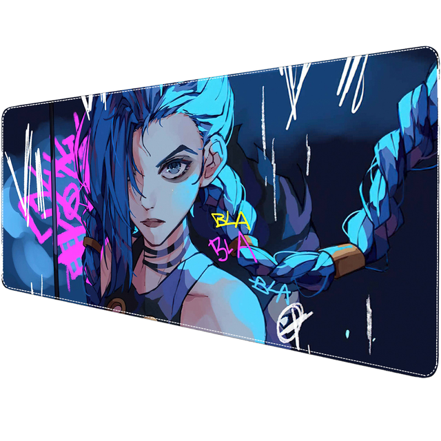Anime Custom Print XXL Gaming Mouse Pad Stitched Edges Non-slip Rubber Base Large Anti-slip Keyboard Desk Mat Protector