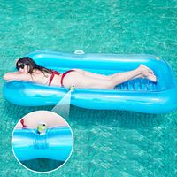 Piscine gonflable de haute qualité NOVA en PVC, chaise longue flottante pour bronzer, baignoire solaire pour piscine, lac, plage, plaisir aquatique estival