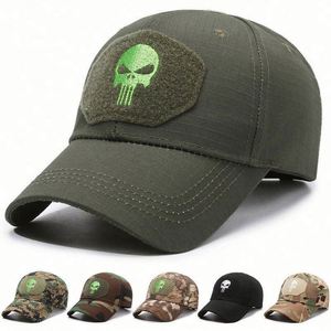 Casquette de baseball camouflage en coton pour l'extérieur, style safari, avec broderie, vente en gros - Product Image 1