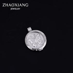 Venta al por mayor collares joyería puede poner imagen dentro foto redonda llama Acero inoxidable 2021 regalo clásico - Product Image 3