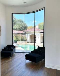 Steel <b>Framed</b> Fixed Window | Architectural Glass Curved Design - Product Image 1