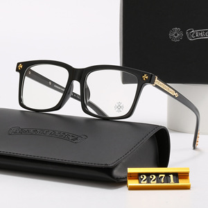 Nouvelles Montures de Lunettes de Lecture Unisexe en Titane Doré Anti-Lumière Bleue, Motif Uni, Style Oeil de Chat, Monture Complète en PC, Tendance et Adaptées à Tous les Visages - Product Image 5