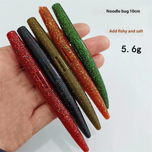 เหยื่อตก<span class=keywords><strong>ปลา</strong></span>แบบนิ่ม รูปหนอน ขนาด 4 นิ้ว ทำจากพลาสติก ABS รูปหนอนดินเทียม สำหรับ<span class=keywords><strong>ปลา</strong></span>แบส <span class=keywords><strong>ปลา</strong></span>แมนดาริน จมน้ำช้า มีตะกั่วในตัว - Product Image 5