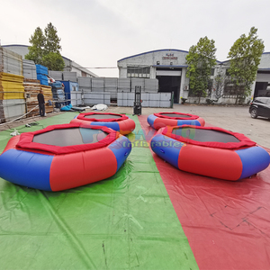 Trampolines acuáticos inflables redondos de calidad comercial para uso comercial y brincolines acuáticos inflables. - Product Image 2