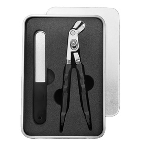 Cortauñas de Acero Inoxidable Negro con Cabeza Angulada de Boca Ancha y Cuchilla Cóncava, Herramienta Doméstica Portátil y Reutilizable - Product Image 6
